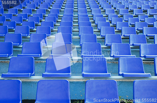 Image of blue seats