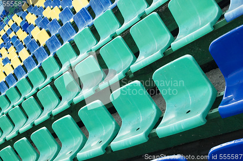 Image of colored seats