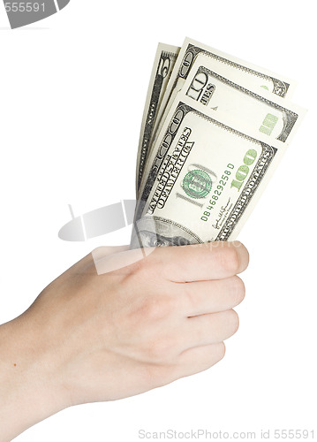 Image of dollars in a hand