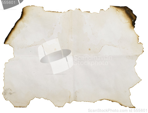Image of grunge burnt paper