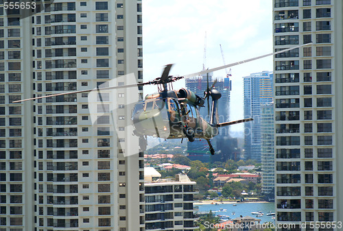 Image of Blackhawk Chopper, Surfers Paradise, Australia