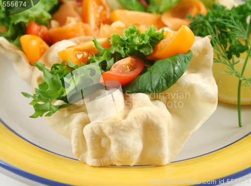 Image of Salad With A Pappadum