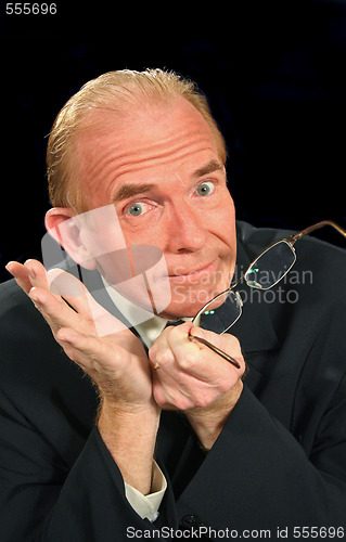 Image of Gesturing Businessman