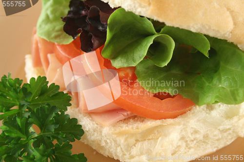 Image of Ham And Salad Roll 2