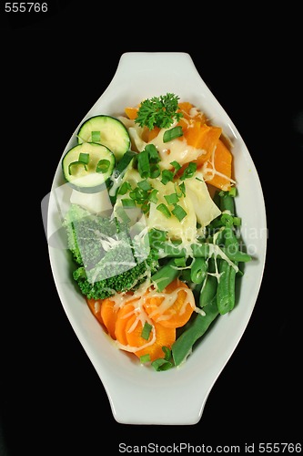 Image of Steamed Vegetables With Cheese