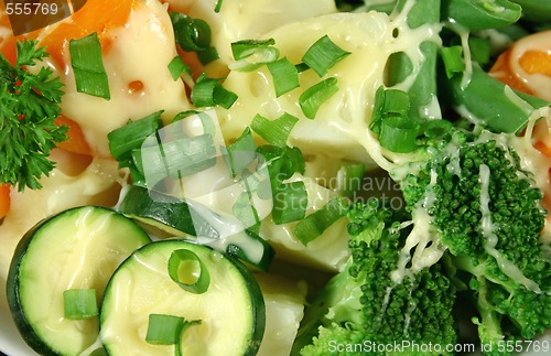 Image of Diced Vegetables With Cheese