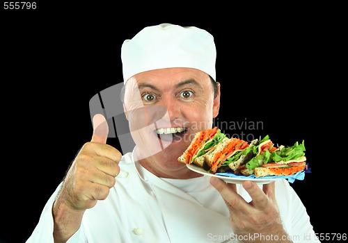 Image of Messy Salad Sandwich Chef