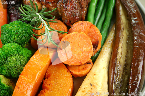 Image of Roast Vegetables And Lamb