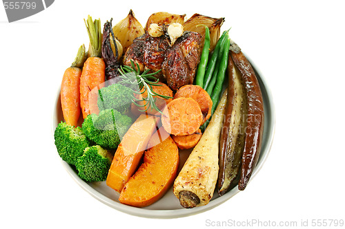 Image of Roast Lamb And Vegetables