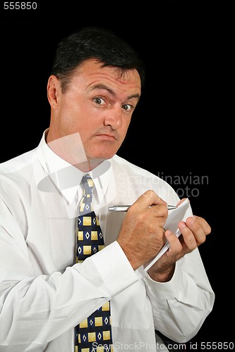 Image of Note Taking Salesman