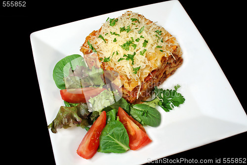 Image of Lasagna And Salad 1