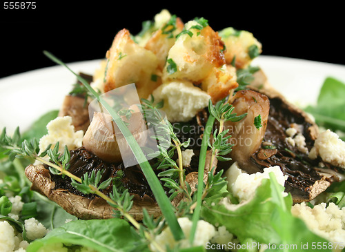 Image of Mushrooms With Ricotta Cheese