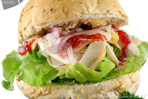 Image of Turkey And Lettuce Roll 1