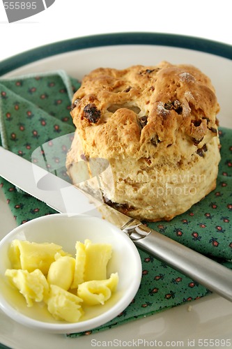 Image of Date Scone With Butter 2