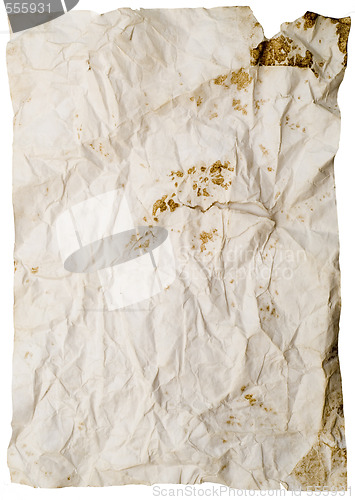 Image of old wrinkled paper