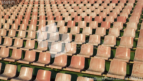 Image of pink seats