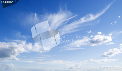 Image of blue sky and cloud