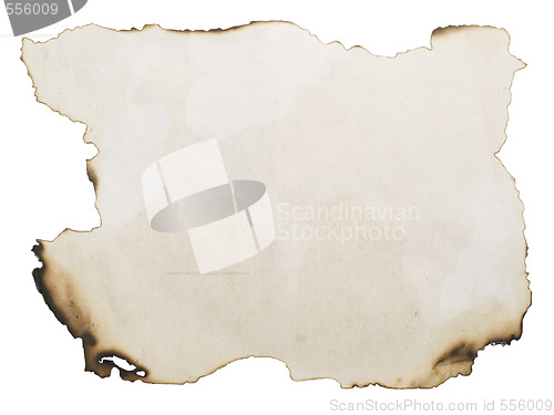 Image of burnt dirty paper