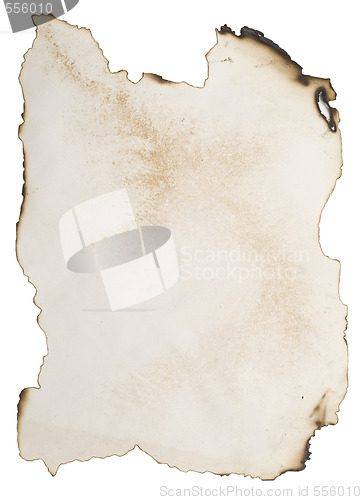 Image of burnt document