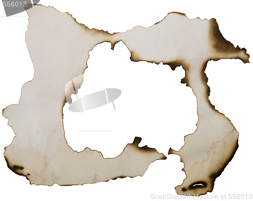 Image of burnt frame background