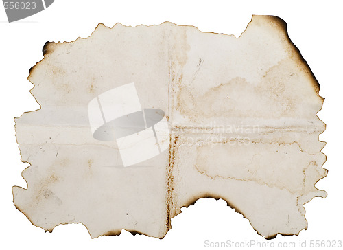 Image of burnt paper blank