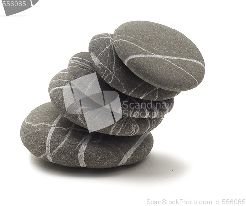 Image of falling pebbles