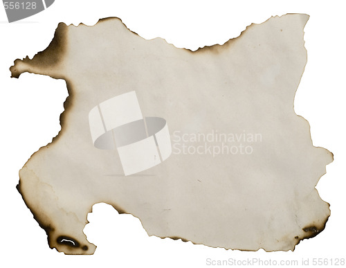 Image of old burnt document