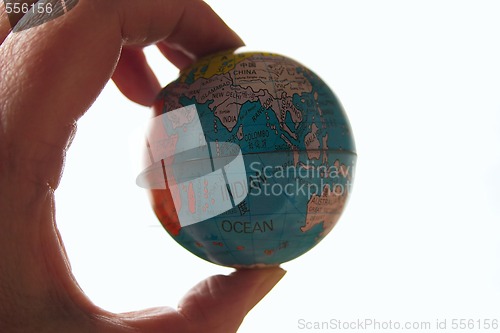 Image of world at your fingertips