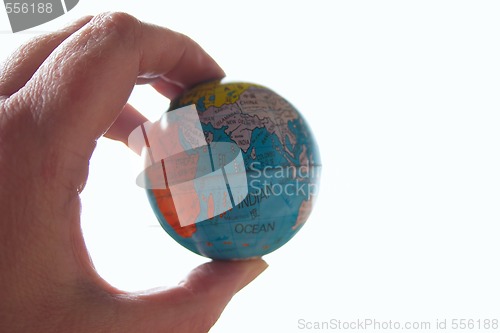 Image of world at your fingertips