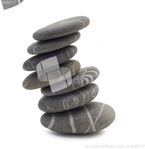 Image of slopping pebbles