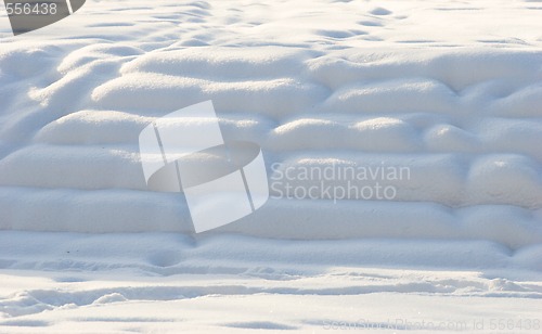 Image of snow steps