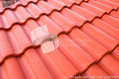 Image of red tiled pattern