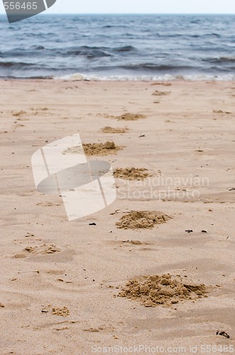 Image of footprints on sand