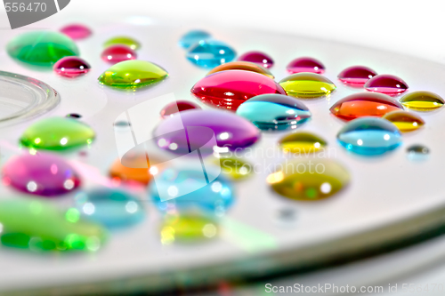 Image of Ink drops on CD