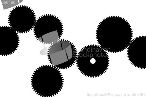 Image of gears silhouette