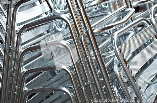 Image of metallic chairs