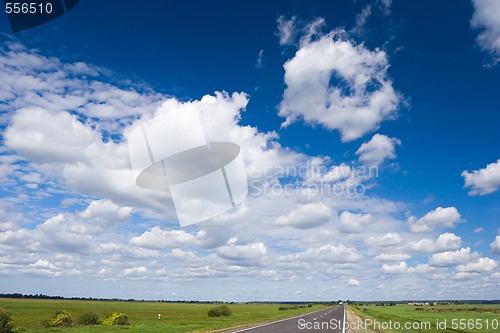 Image of road and sky