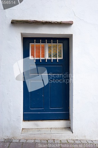 Image of blue door