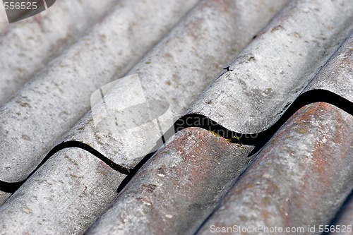 Image of old roof's closeup