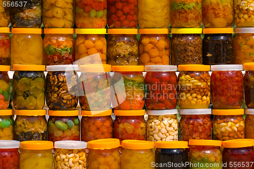 Image of canned fruits