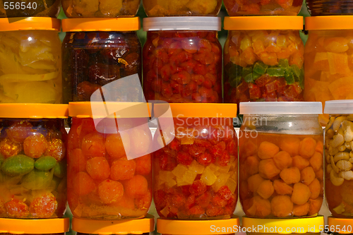 Image of assorted canned fruits