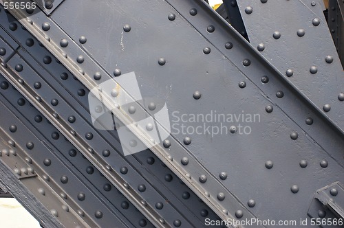 Image of closeup of metal construction