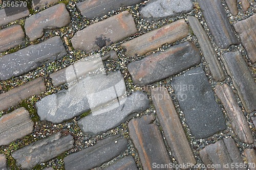 Image of old pavement pattern