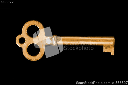 Image of gold vintage key