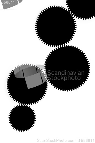 Image of gears silhouette