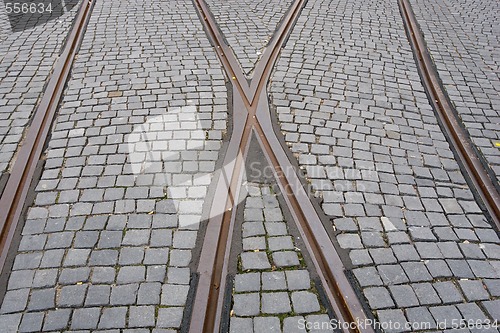 Image of rail crossroad