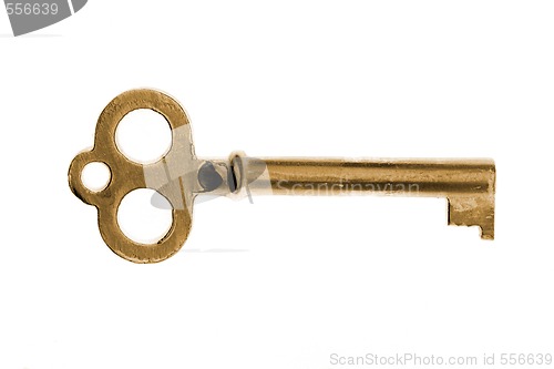 Image of gold vintage key