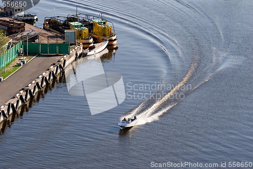 Image of speed motor boat
