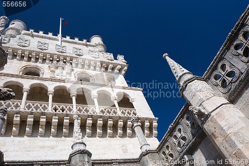 Image of white ancient tower