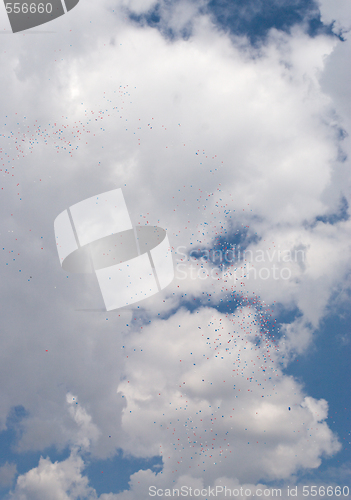 Image of balloons on sky